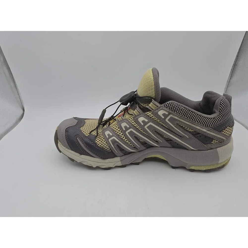 Salomon XA Comp 3 Women's Trail Running Shoes - Gray & Yellow Size 7.5